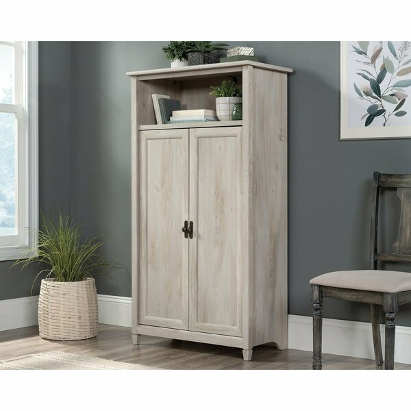 Sauder Edge Water Storage Cabinet Cc , Hidden storage behind doors for proficient organization and privacy 434766